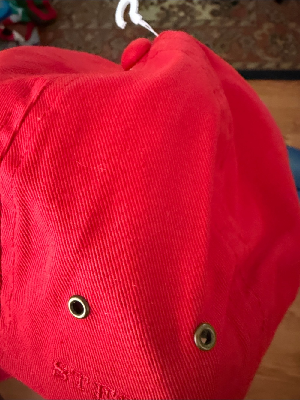 Stetson Red Cotton Baseball Cap - Picture 9 of 9